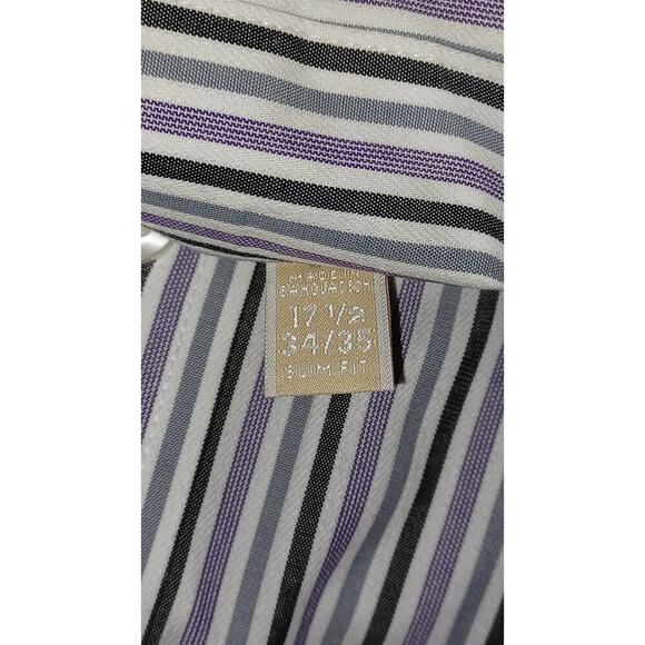 Michael Kors Button Down Dress Shirt sz:17 1/2  34/35 SLIM FIT - Picture 4 of 4